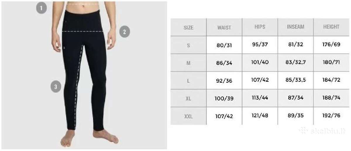Vyriškos Kelnės Thermowave Merino Xtreme M Dydis
