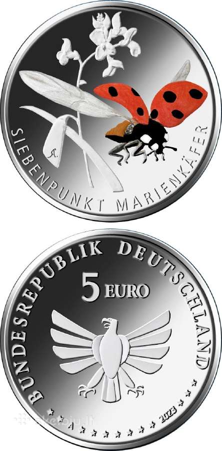 Vokietija 2023 Nuostabus vabzdžių pasaulis 5 eurų - nuotraukos Nr. 3