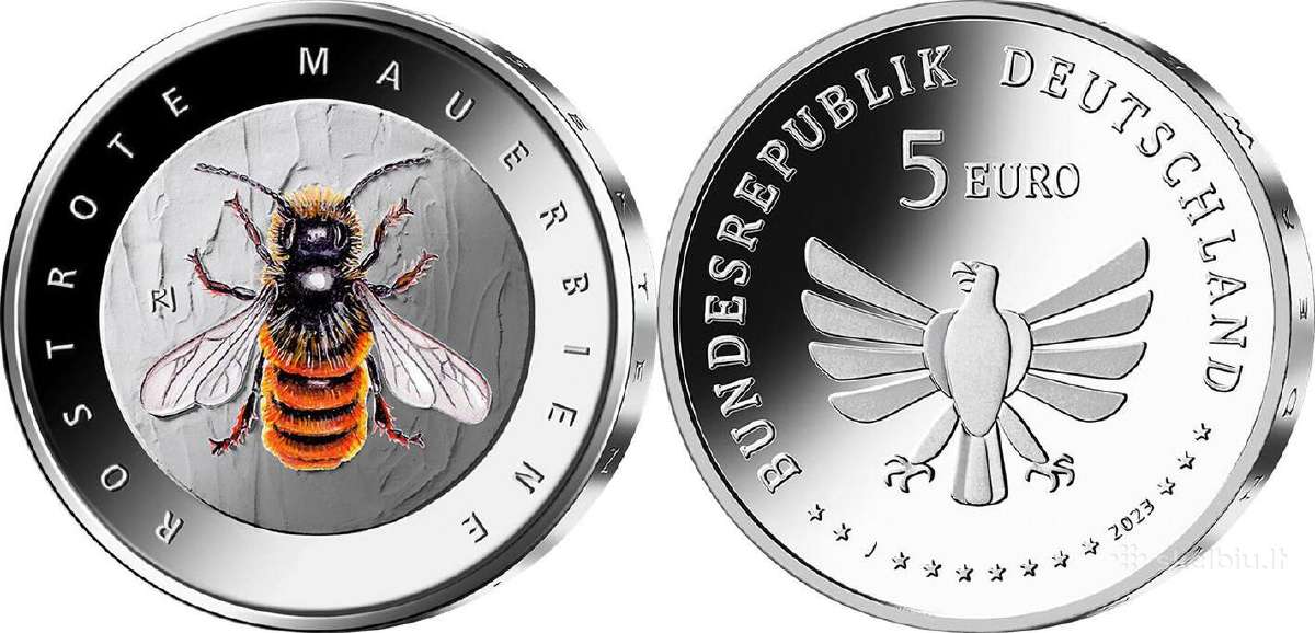 Vokietija 2023 Nuostabus vabzdžių pasaulis 5 eurų