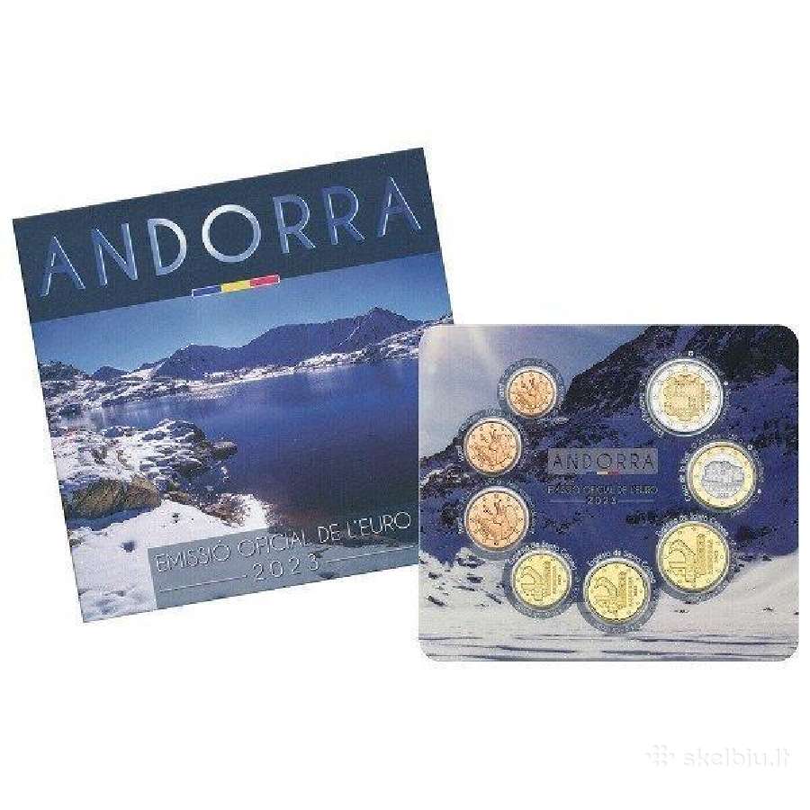 Andora 2023 euro monetos bei rinkinys