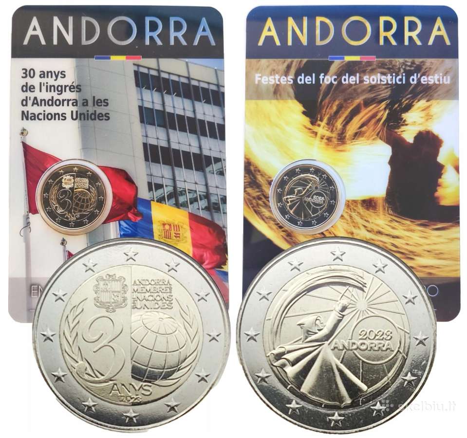 Andora 2023 euro monetos bei rinkinys - nuotraukos Nr. 3