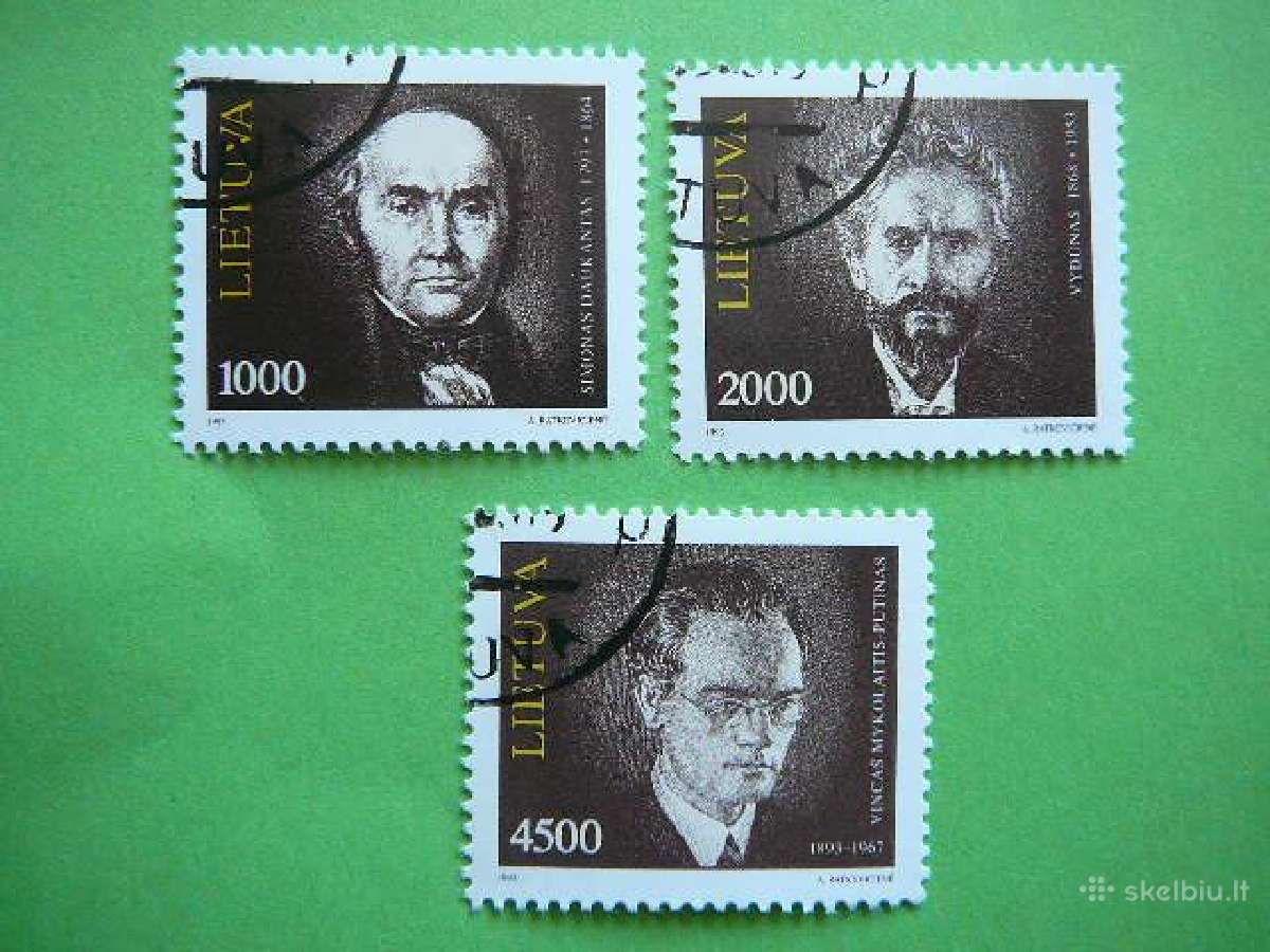 Lietuva 1993 Izymus zmones antsp. lit523/5a