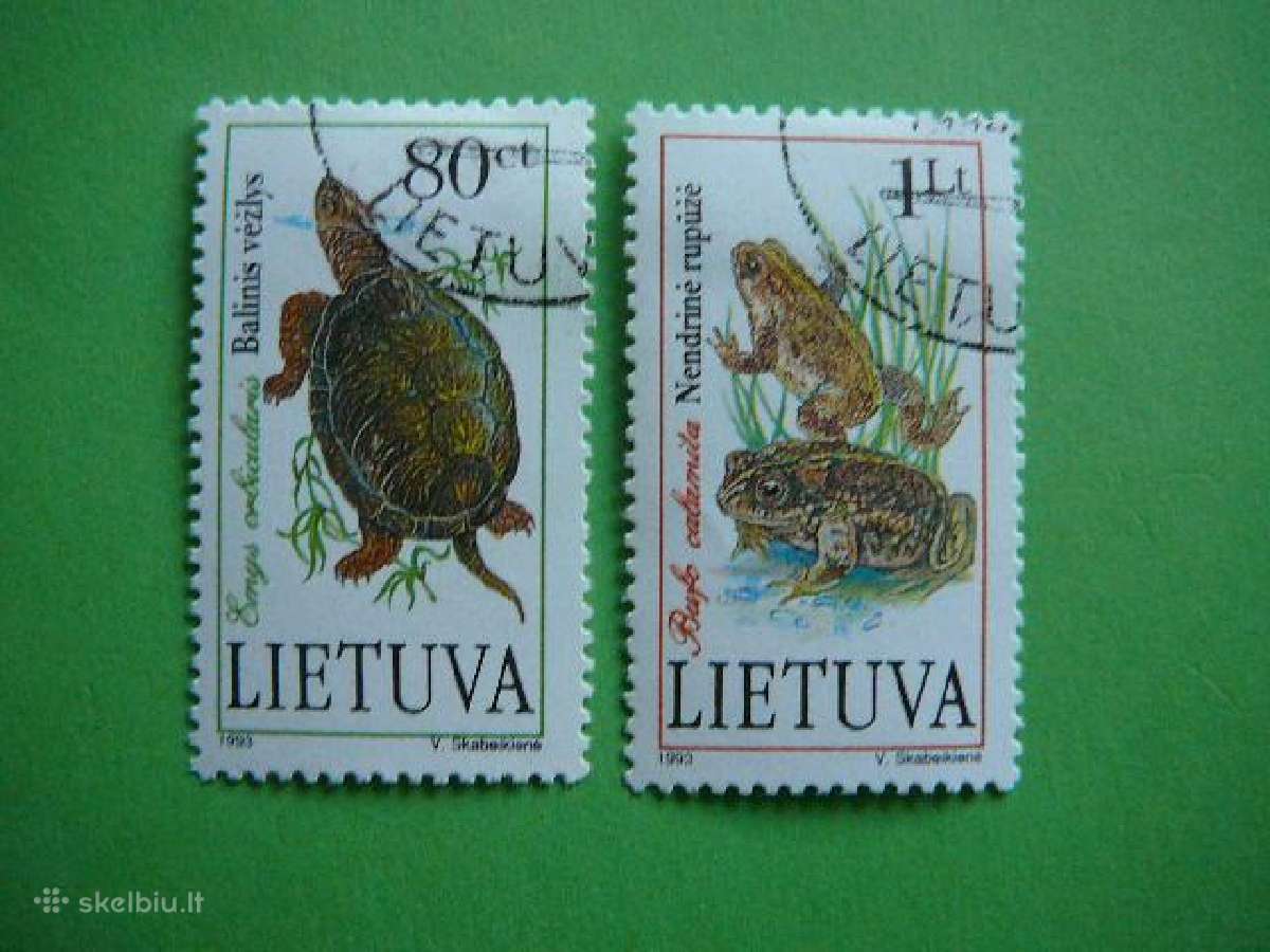 Lietuva 1993 Ropliai Vezliai Varles lit545/6a