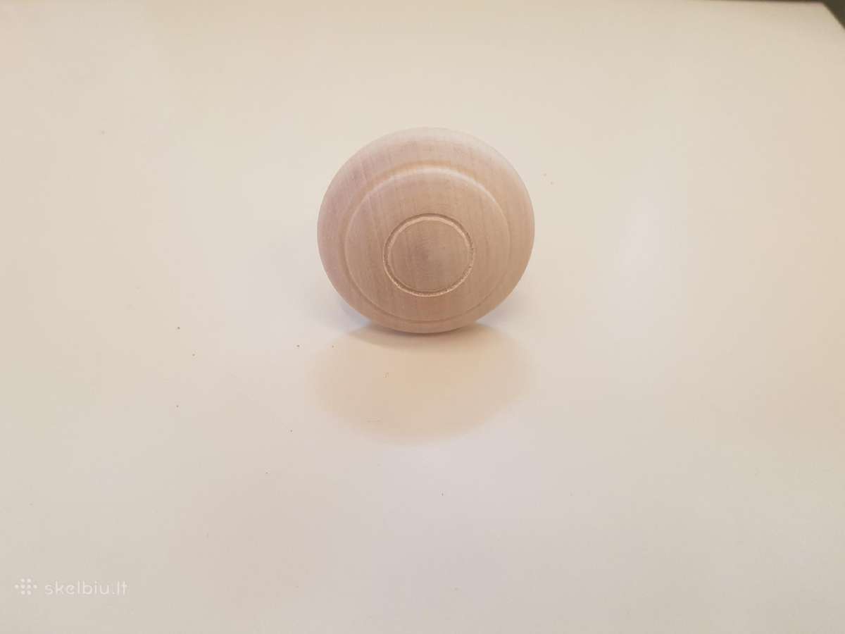 Taškinės baldų rankenėlės medinės 4,3 cm.x3,5 cm. - nuotraukos Nr. 4
