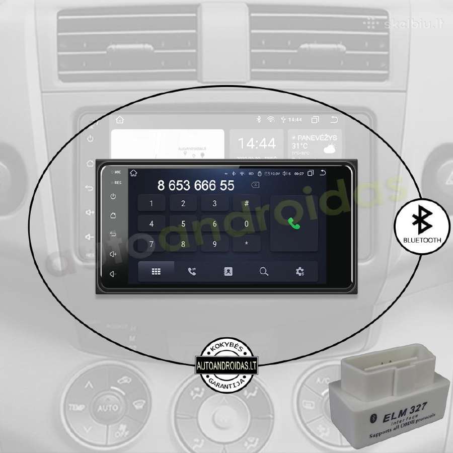 2din Android Toyota Universali Android multimedia - nuotraukos Nr. 5