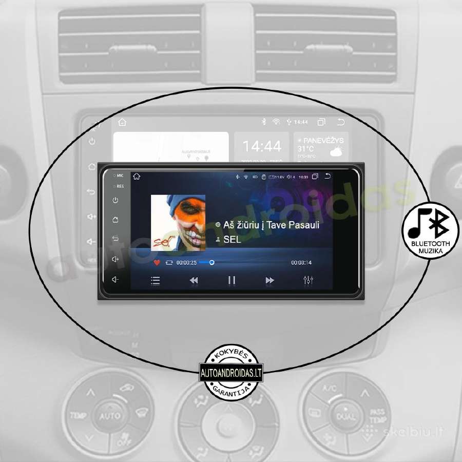 2din Android Toyota Universali Android multimedia - nuotraukos Nr. 6