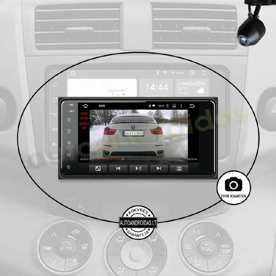2din Android Toyota Universali Android multimedia - nuotraukos Nr. 8