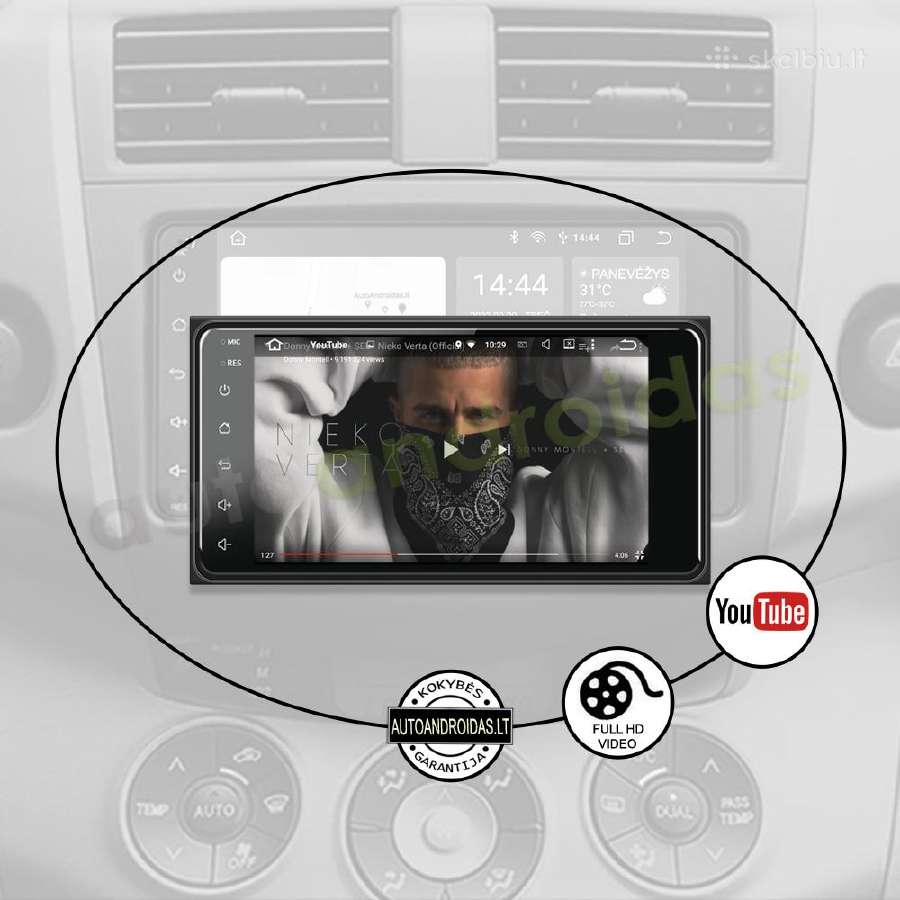 2din Android Toyota Universali Android multimedia - nuotraukos Nr. 9