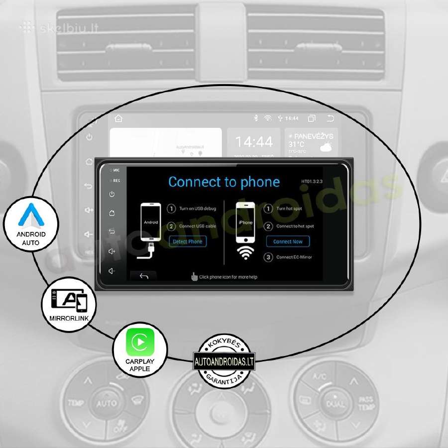 2din Android Toyota Universali Android multimedia - nuotraukos Nr. 10