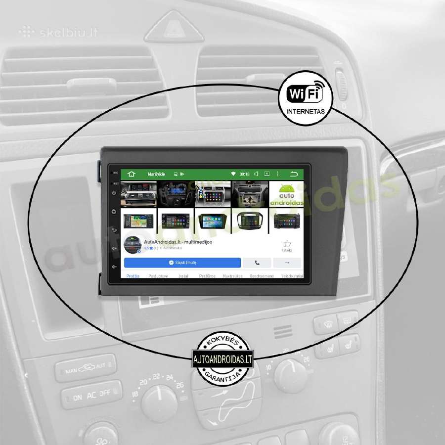 2din Android multimedia GPS/WiFi/usb/bluetooth - nuotraukos Nr. 3