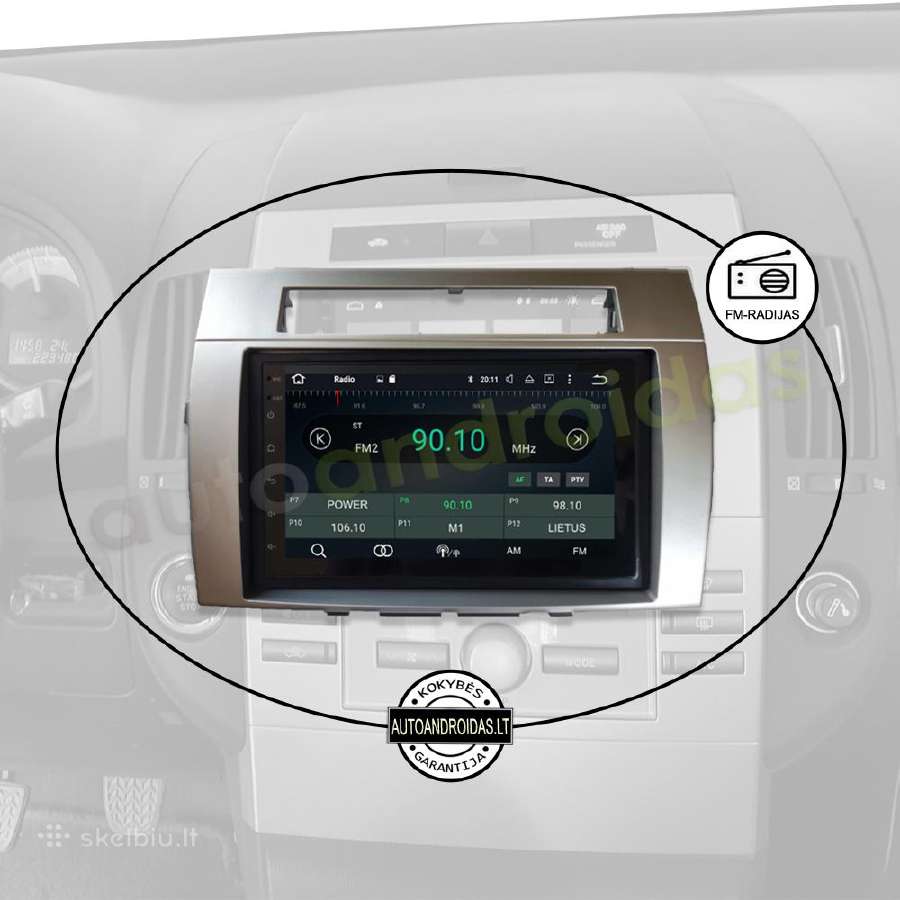 2din Android multimedia GPS/WiFi/usb/bluetooth - nuotraukos Nr. 4