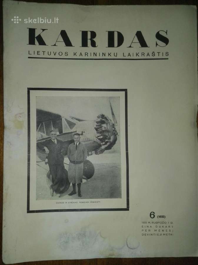Kardas antikvarinis Lietuvos karininkų laikraštis