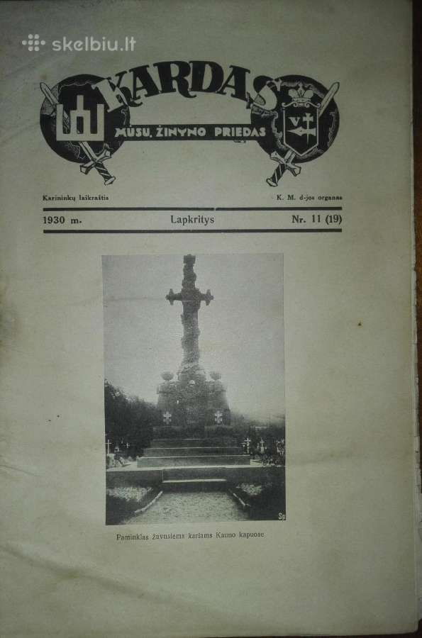 Kardas antikvarinis Lietuvos karininkų laikraštis - nuotraukos Nr. 5
