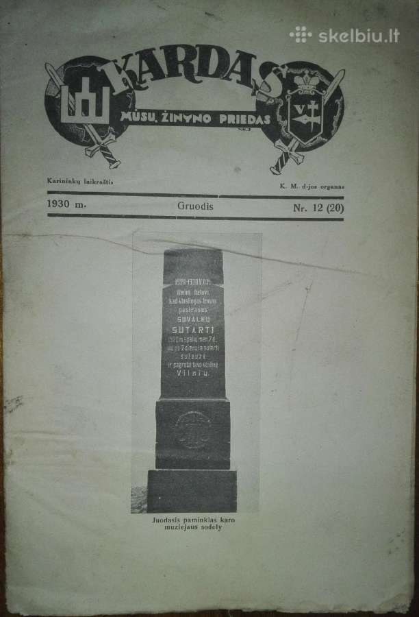 Kardas antikvarinis Lietuvos karininkų laikraštis - nuotraukos Nr. 6