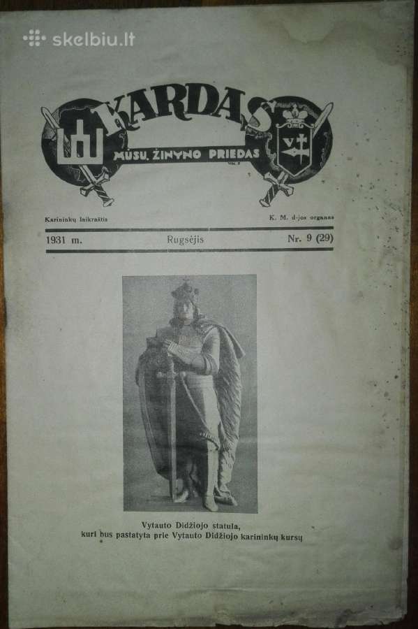Kardas antikvarinis Lietuvos karininkų laikraštis - nuotraukos Nr. 7