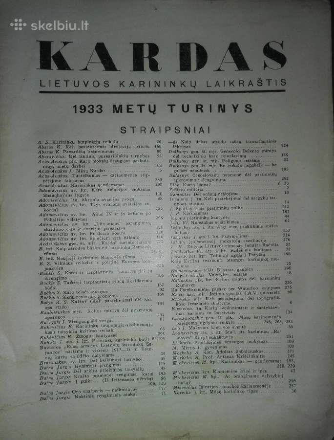 Kardas antikvarinis Lietuvos karininkų laikraštis - nuotraukos Nr. 9