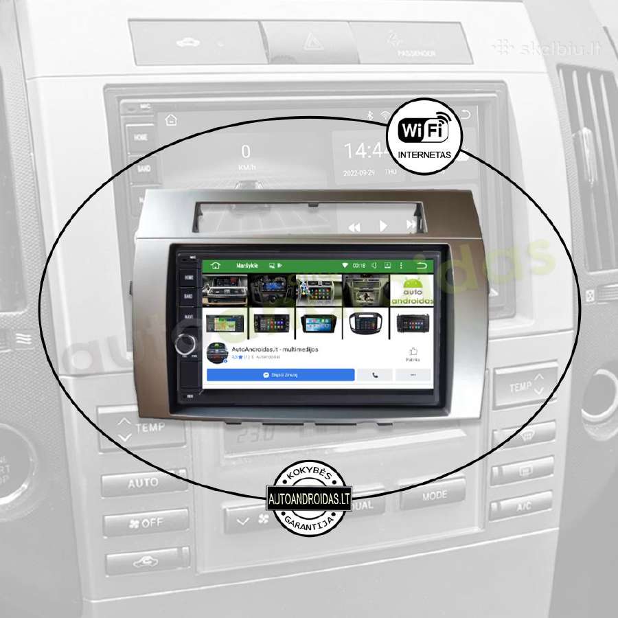 2din Android multimedia Usb/GPS/WiFi/bluetoth/7" - nuotraukos Nr. 3