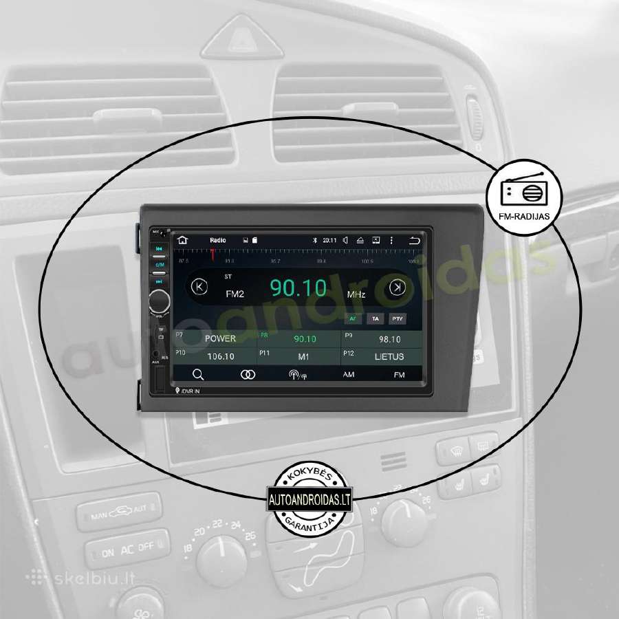 2din Android multimedia Usb/GPS/WiFi/bluetoth/7" - nuotraukos Nr. 4