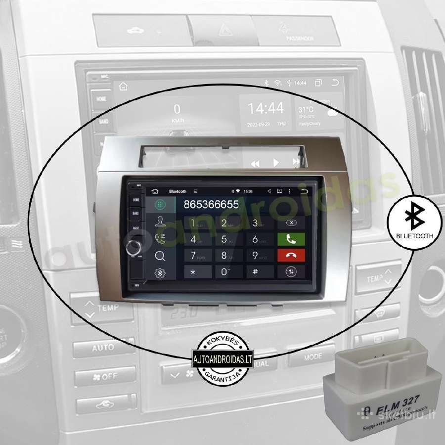 2din Android multimedia Usb/GPS/WiFi/bluetoth/7" - nuotraukos Nr. 5
