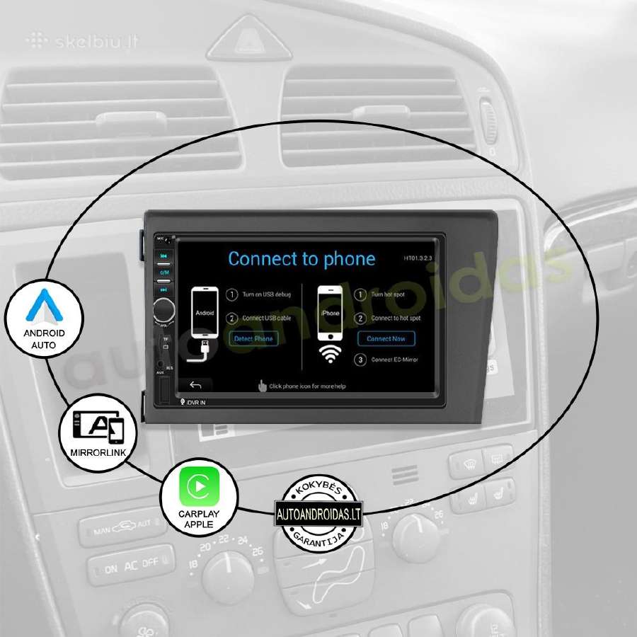 2din Android multimedia Usb/GPS/WiFi/bluetoth/7" - nuotraukos Nr. 10