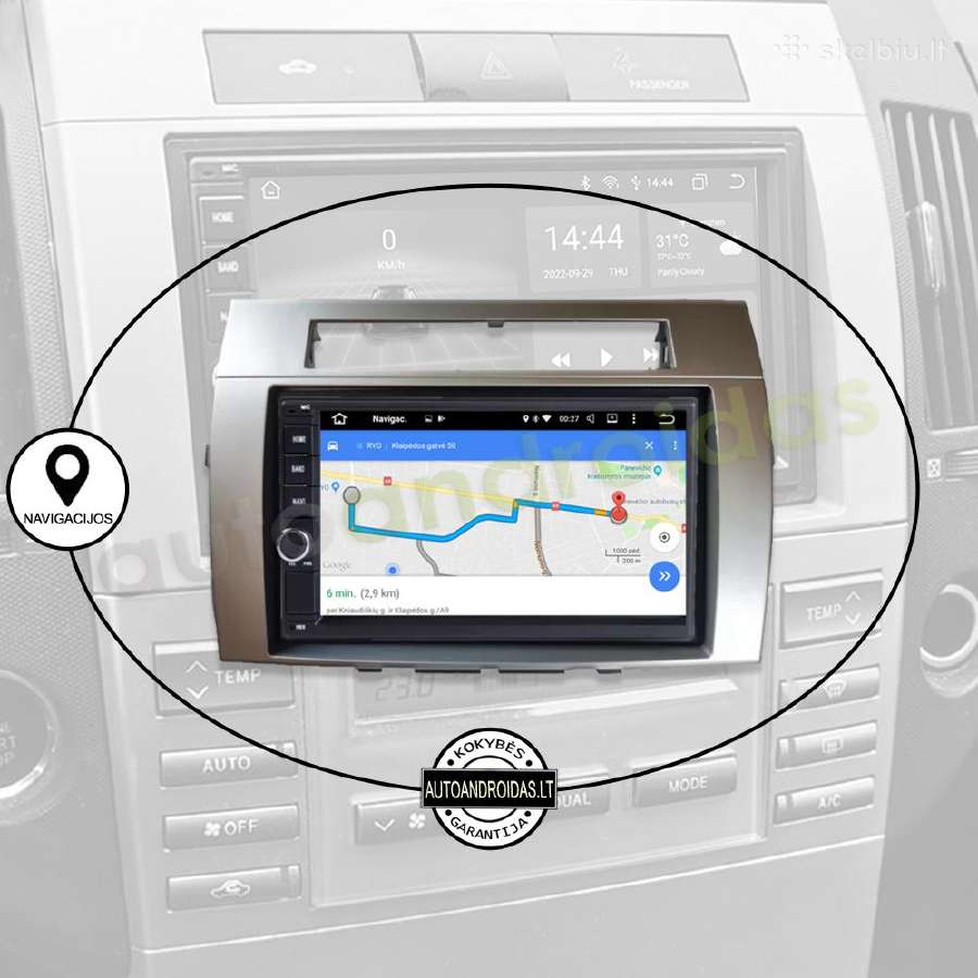 2din Android multimedia Usb/GPS/WiFi/bluetoth/7" - nuotraukos Nr. 11