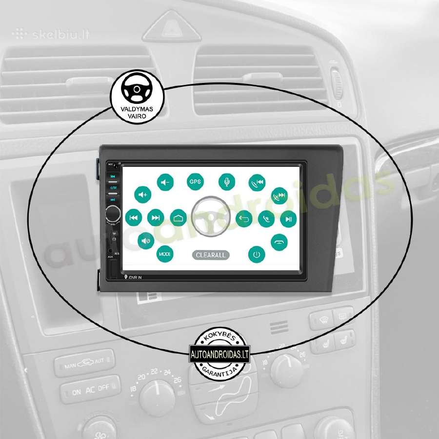 2din Android multimedia Usb/GPS/WiFi/bluetoth/7" - nuotraukos Nr. 12