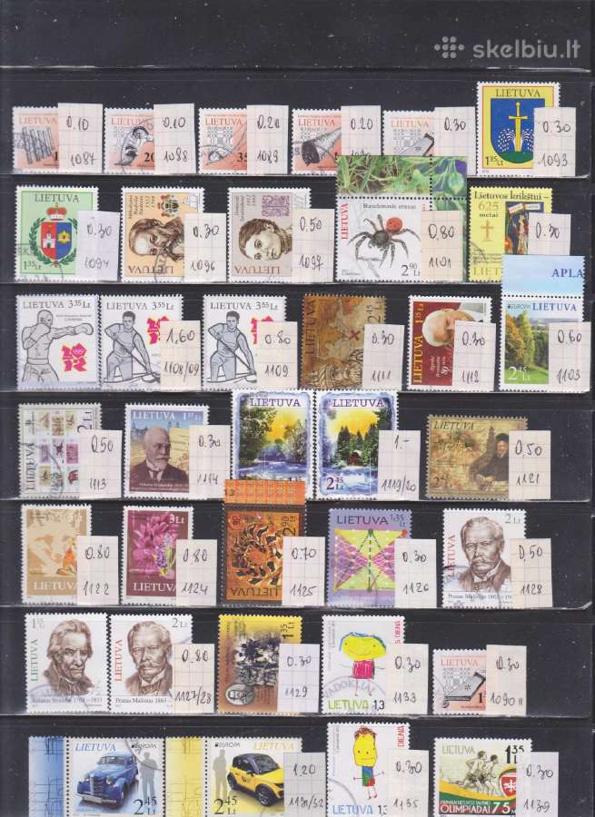 Antspauduoti Lietuvos pašto ženklai (2009 - 2017} - nuotraukos Nr. 3