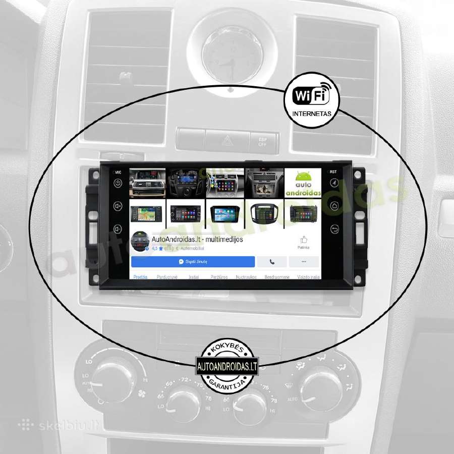 Chevrolet Chrysler Jeep Dodge Android multimedija - nuotraukos Nr. 3