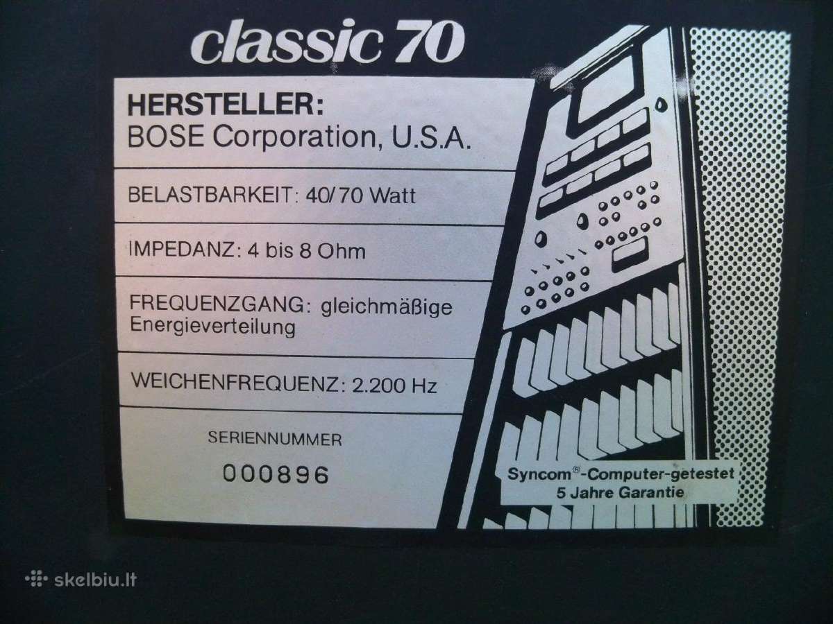 Bose 601 III,301series II, 2000 Lx, klassic 70 - nuotraukos Nr. 34