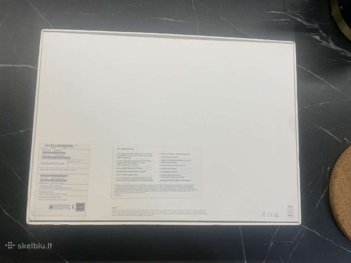 MacBook pro A1989 2019 13.3 - nuotraukos Nr. 4