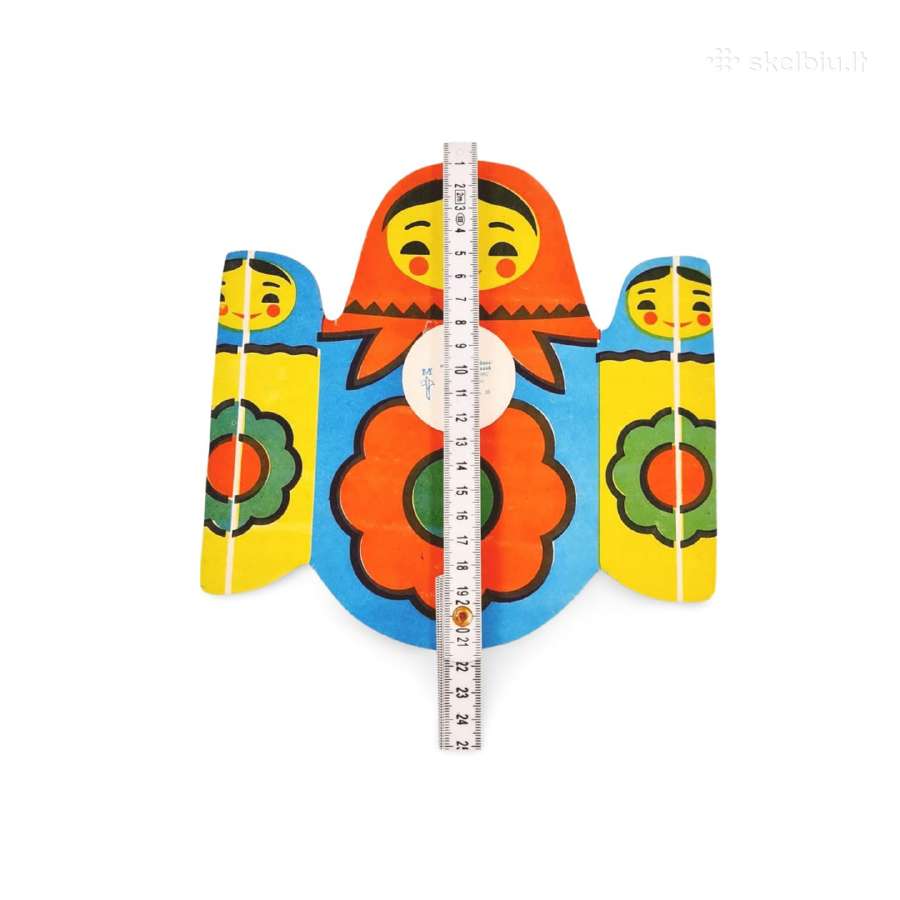 Matryoshka Retro Popierinė Girlianda – Autentiškas - nuotraukos Nr. 3