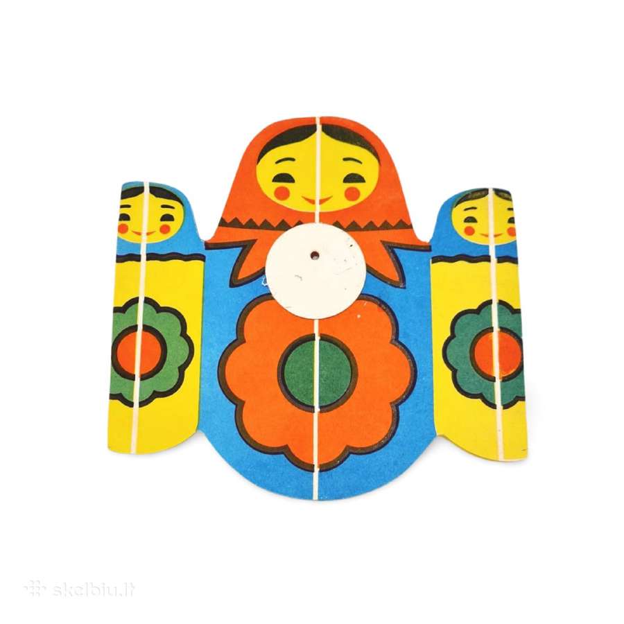 Matryoshka Retro Popierinė Girlianda – Autentiškas - nuotraukos Nr. 4