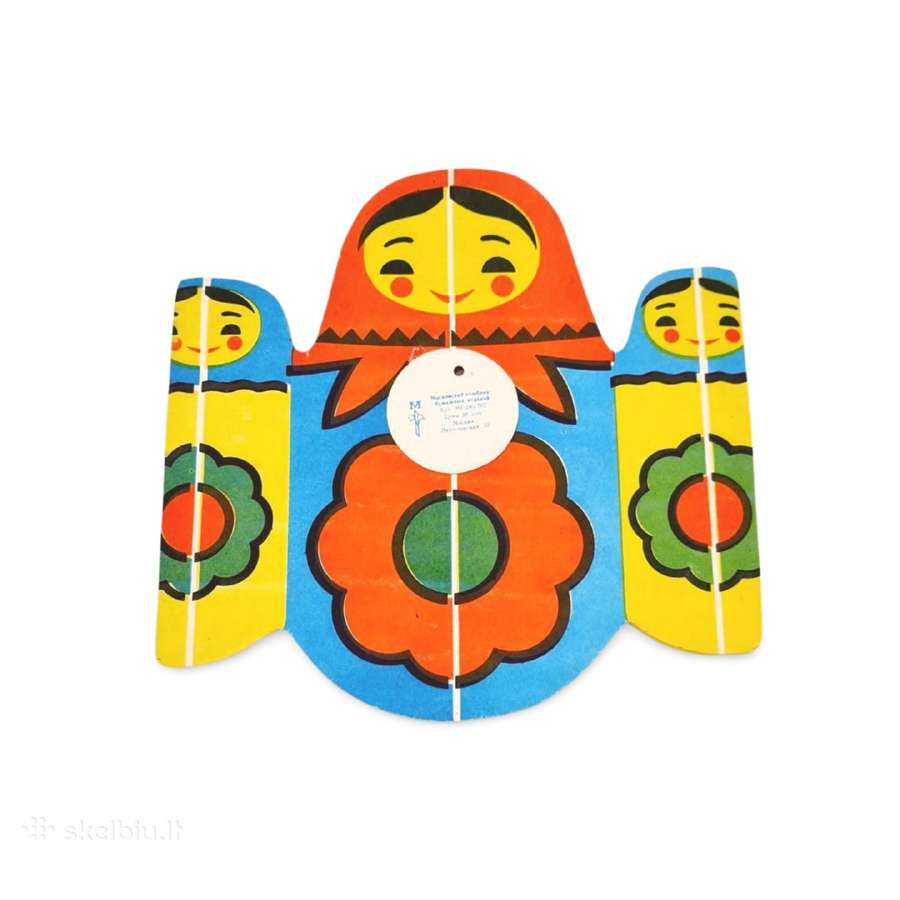 Matryoshka Retro Popierinė Girlianda – Autentiškas - nuotraukos Nr. 5