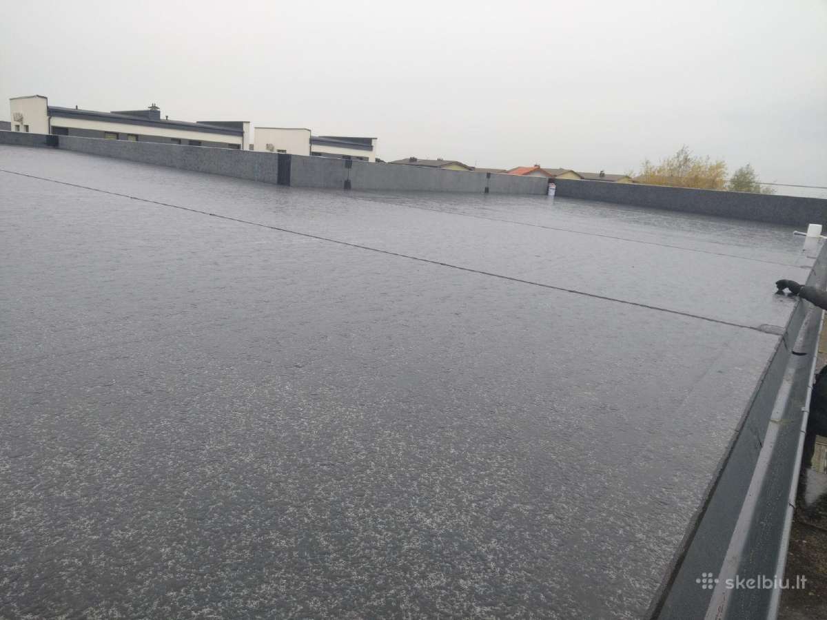 Epdm dangos montavimas, plokščių stogų šiltinimas - nuotraukos Nr. 19