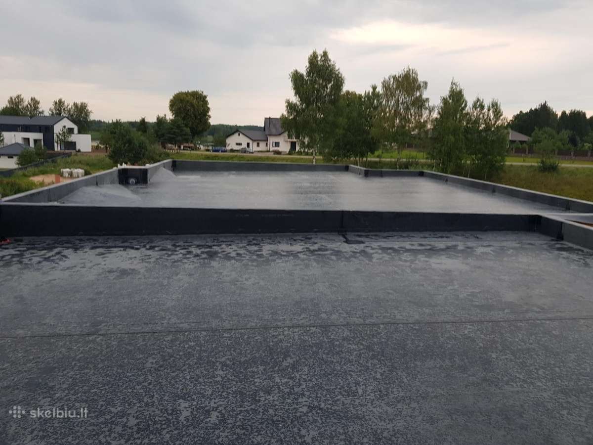 Epdm dangos montavimas, plokščių stogų šiltinimas - nuotraukos Nr. 24