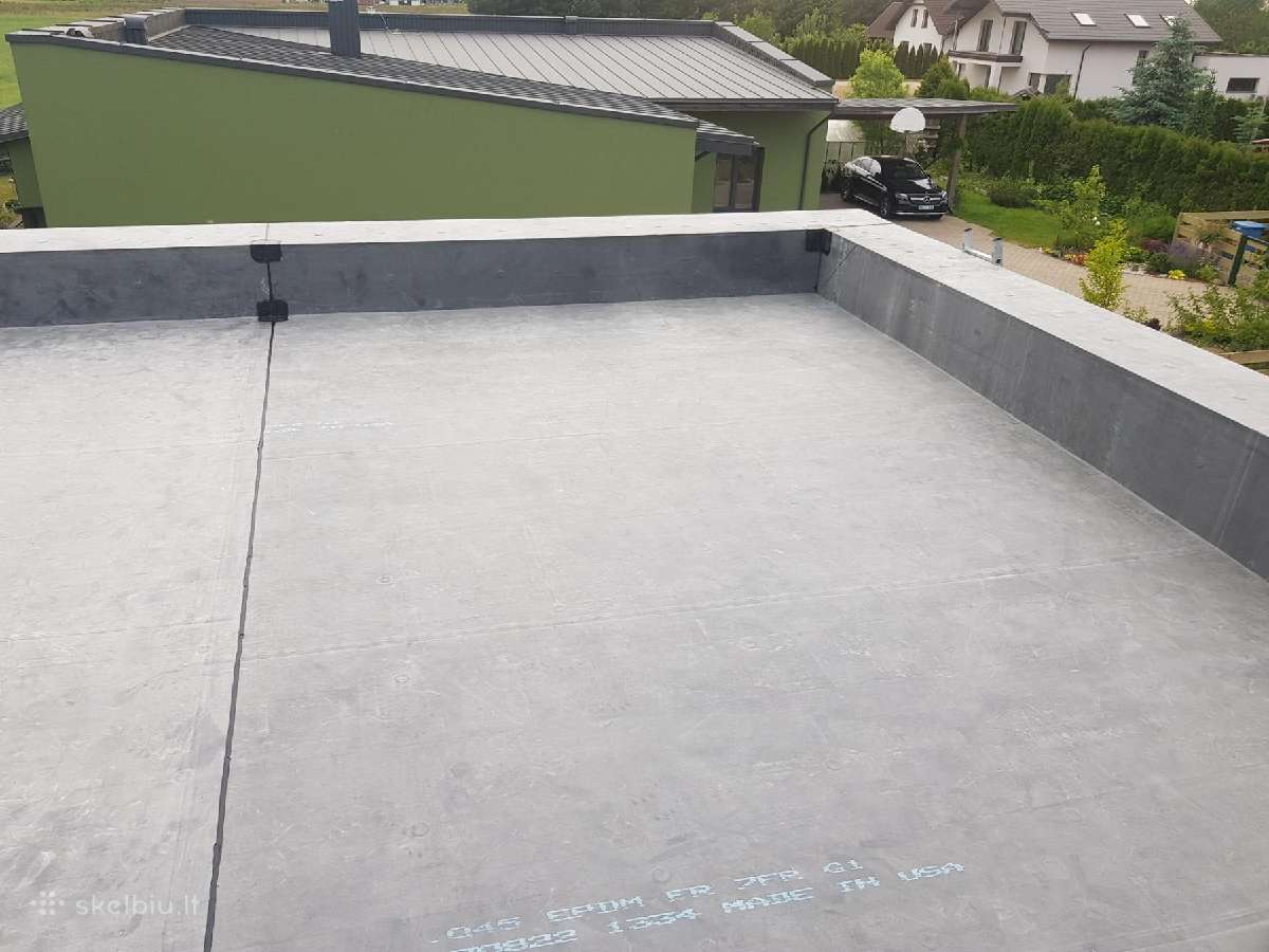 Epdm dangos montavimas, plokščių stogų šiltinimas - nuotraukos Nr. 26