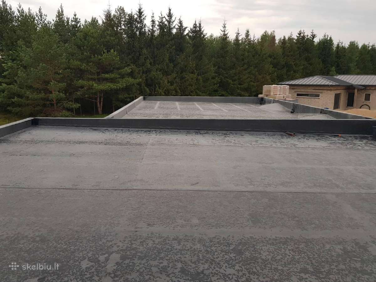 Epdm dangos montavimas, plokščių stogų šiltinimas - nuotraukos Nr. 28
