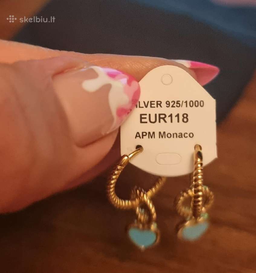 Apm Monaco sidabriniai auskarai - nuotraukos Nr. 5