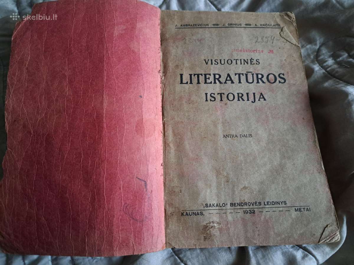 ,Visuotinė literatūros istorija - nuotraukos Nr. 2