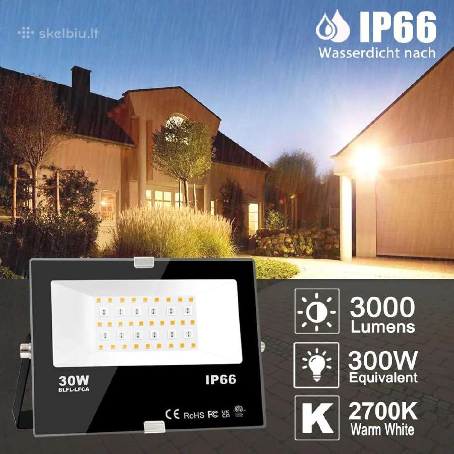 4 x Rgb LED Flood light lempos 30w Ip66 - nuotraukos Nr. 3
