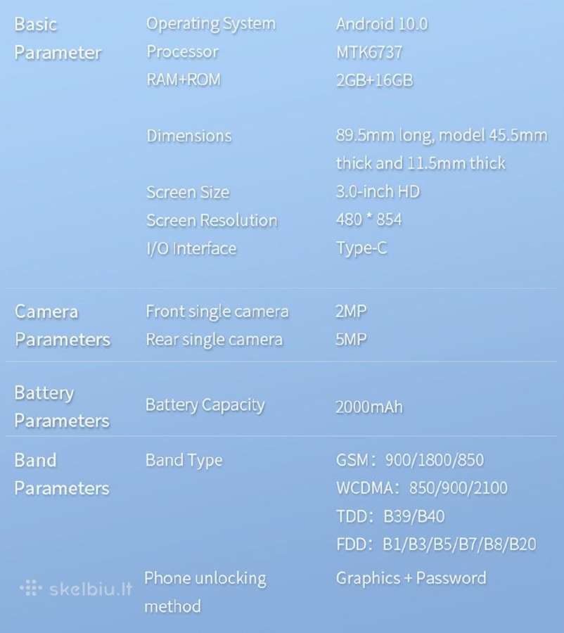 Mini mikro telefonas Soyes Xs16 4G Android 10 - nuotraukos Nr. 6