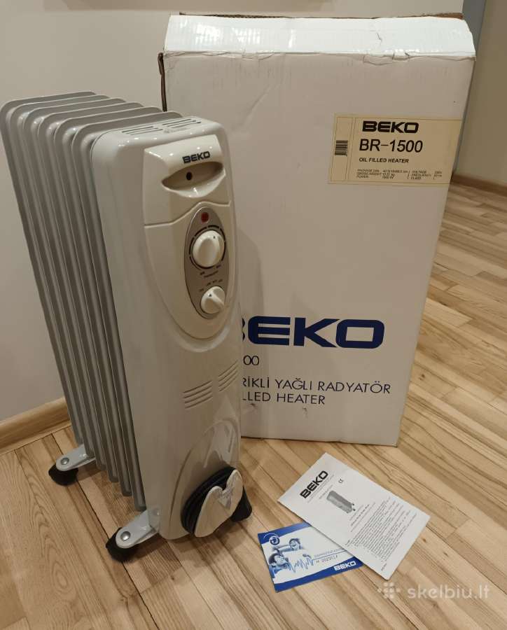 Tepalinis radiatorius Beko br-1500, kaip naujas