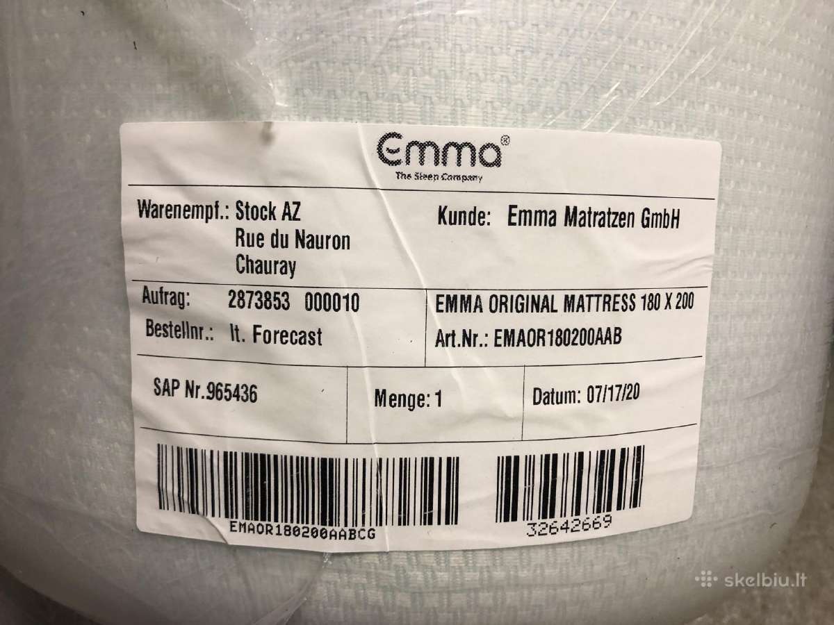 Čiužinys Emma Original 180x200x25 naujas - nuotraukos Nr. 4