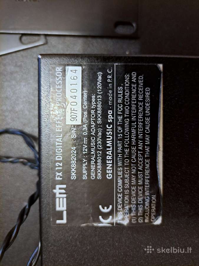 Lem Fx 12 Digital Effect Processor - nuotraukos Nr. 6