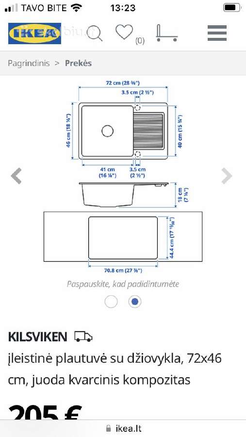 Plautuvė Ikea Kilsviken - nuotraukos Nr. 2