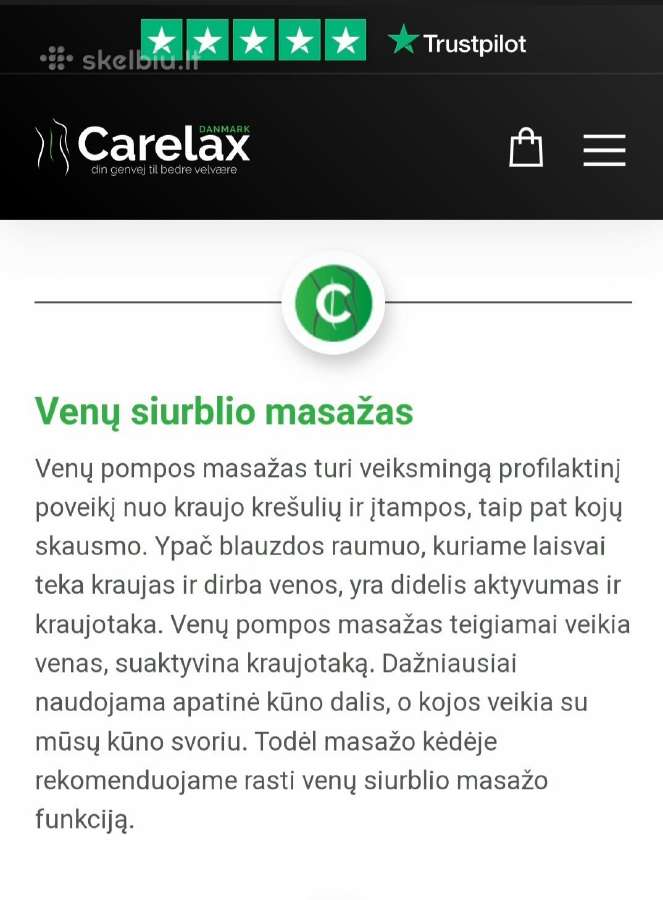 Masažinis krėslas Carelax Everest 3D - nuotraukos Nr. 17