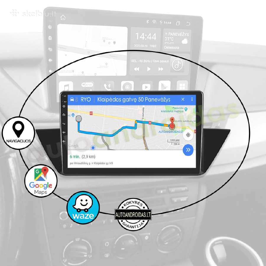 Bmw X1 E84 2009-12 Android multimedia GPS/WiFi/usb - nuotraukos Nr. 11