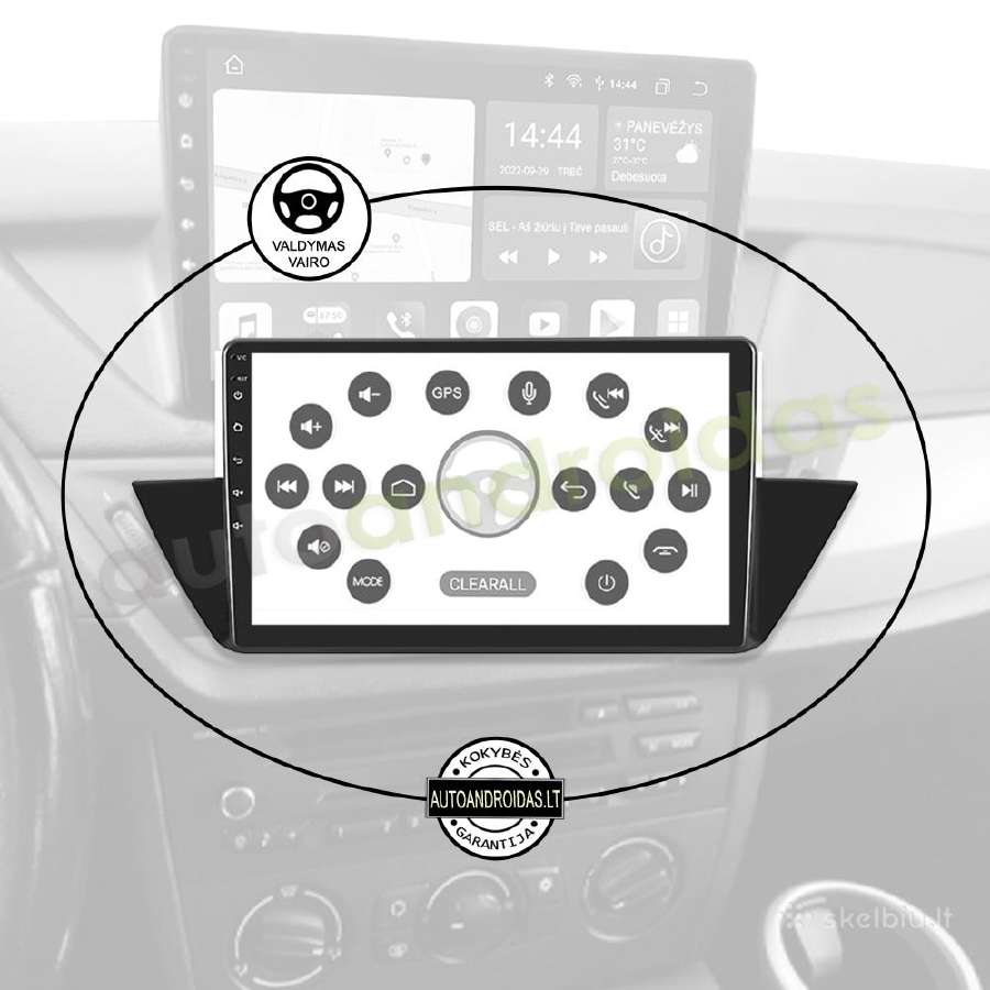 Bmw X1 E84 2009-12 Android multimedia GPS/WiFi/usb - nuotraukos Nr. 12
