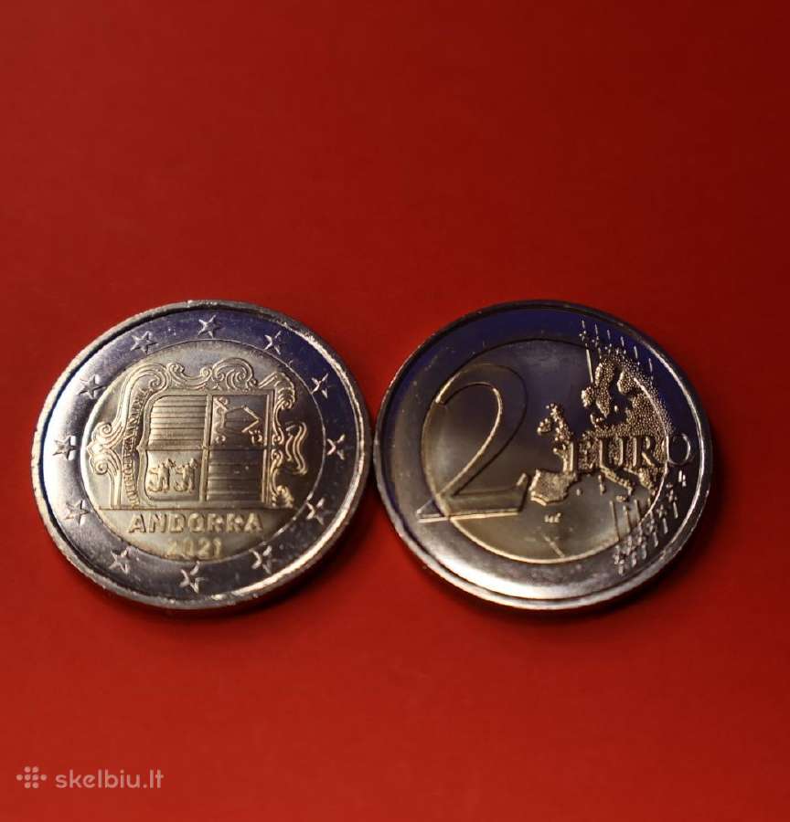 Andora 2021m. 2 € nacionalinė Unc