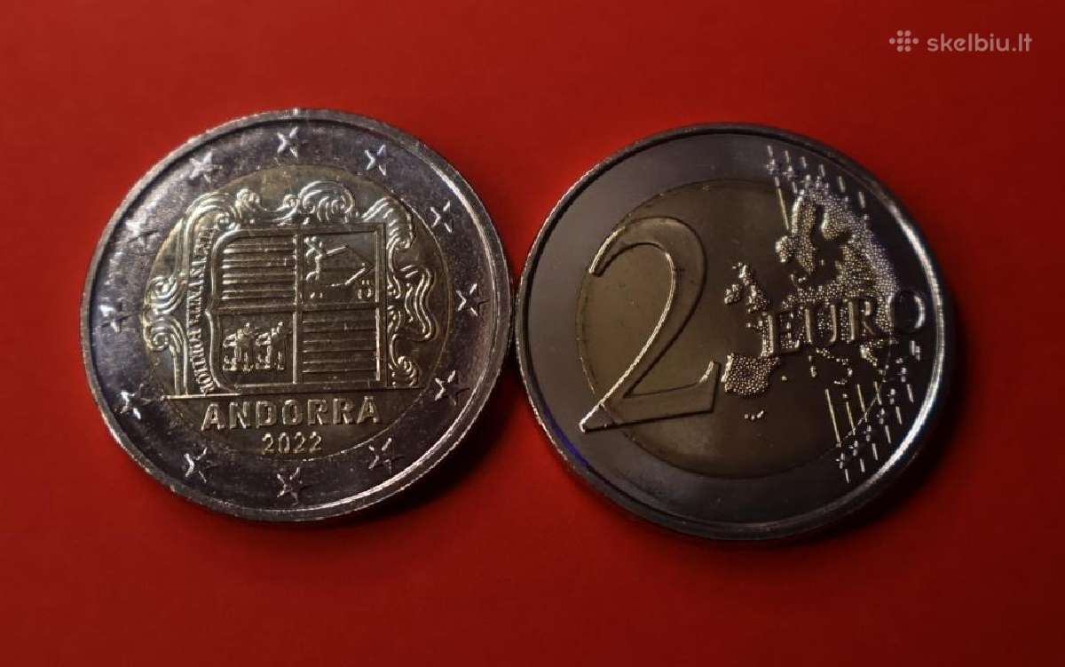 Andora 2022m. 2 € nacionalinė Unc